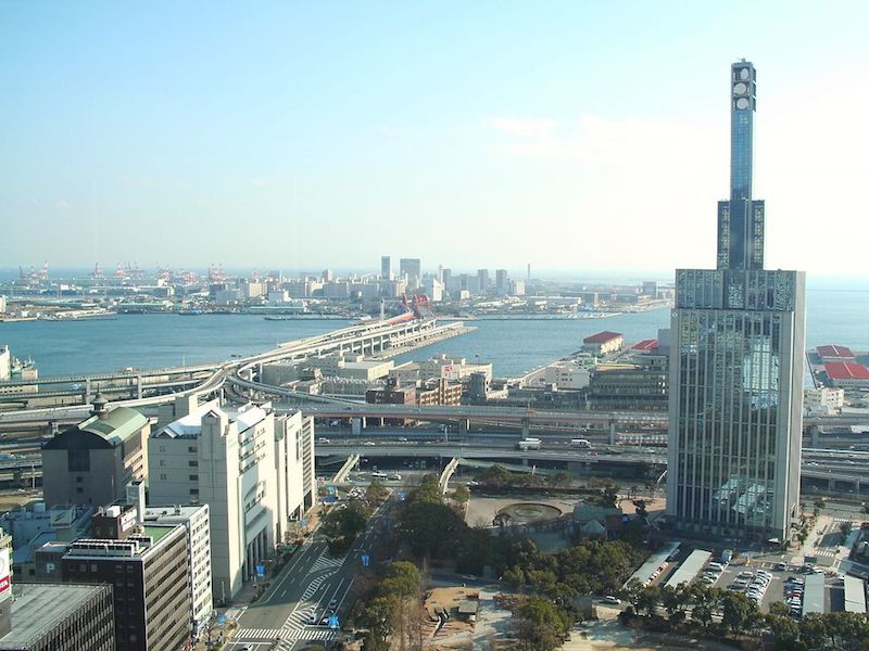 神戸市役所展望ロビーからの眺め 南側