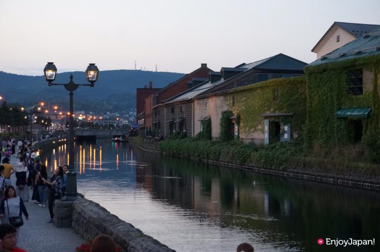 夕方の小樽運河
