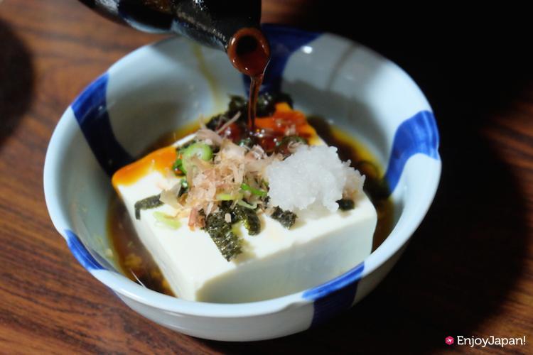 湯どうふ竹むらの豆腐の食べ方