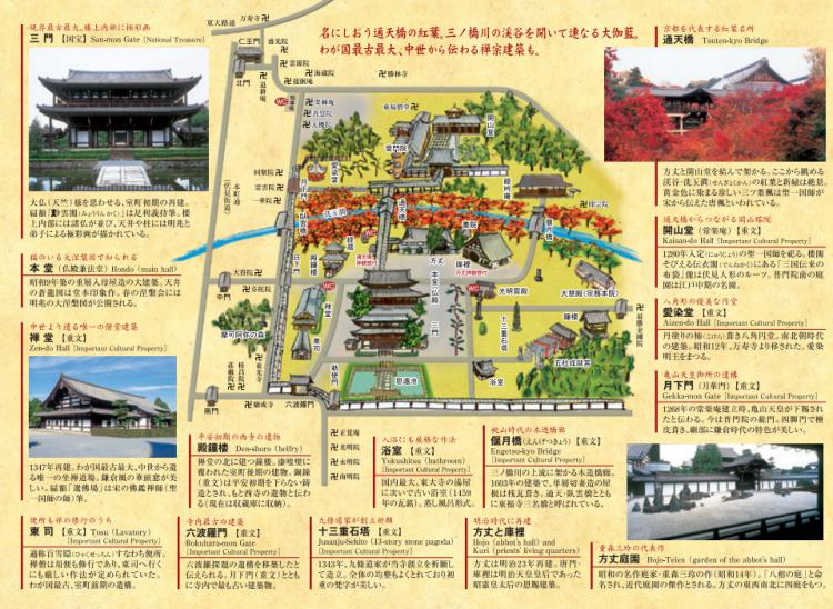 東福寺の境内マップ